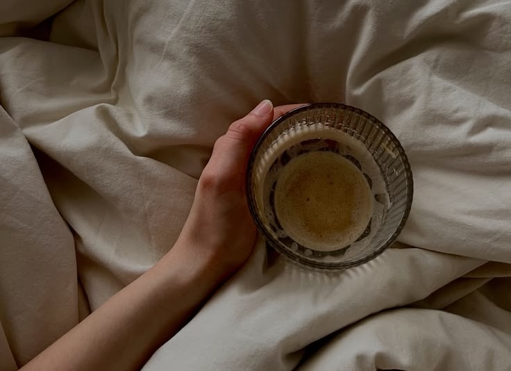 A calm morning scene with a RUME latte and a journal